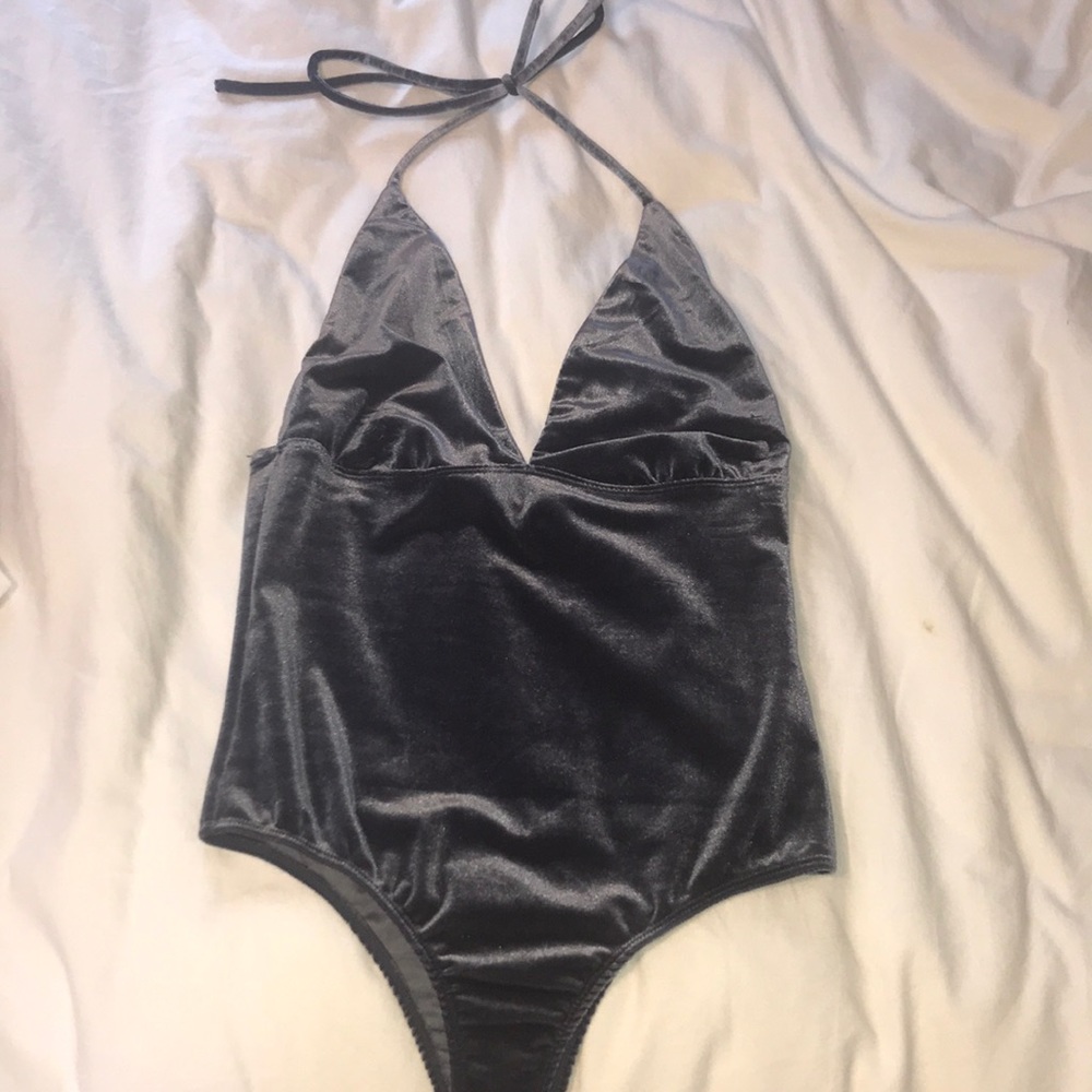 Suede blue/purple bodysuit